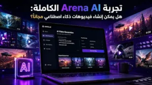 تجربة Arena AI الكاملة: هل يمكن إنشاء فيديوهات ذكاء اصطناعي مجاناً؟