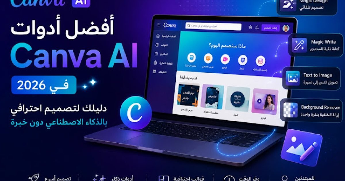 أفضل أدوات Canva AI في 2026: دليلك لتصميم احترافي بالذكاء الاصطناعي دون خبرة