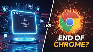 هل متصفح “ChatGPT Atlas” من OpenAI هو نهاية هيمنة جوجل كروم؟