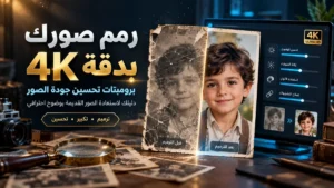 خبير يستخدم برومبتات تحسين جودة الصور في أكاديمية النخيلي