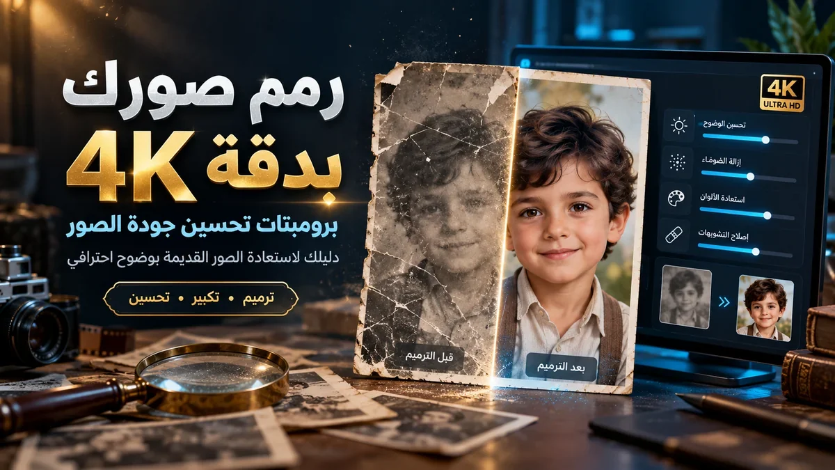خبير يستخدم برومبتات تحسين جودة الصور في أكاديمية النخيلي