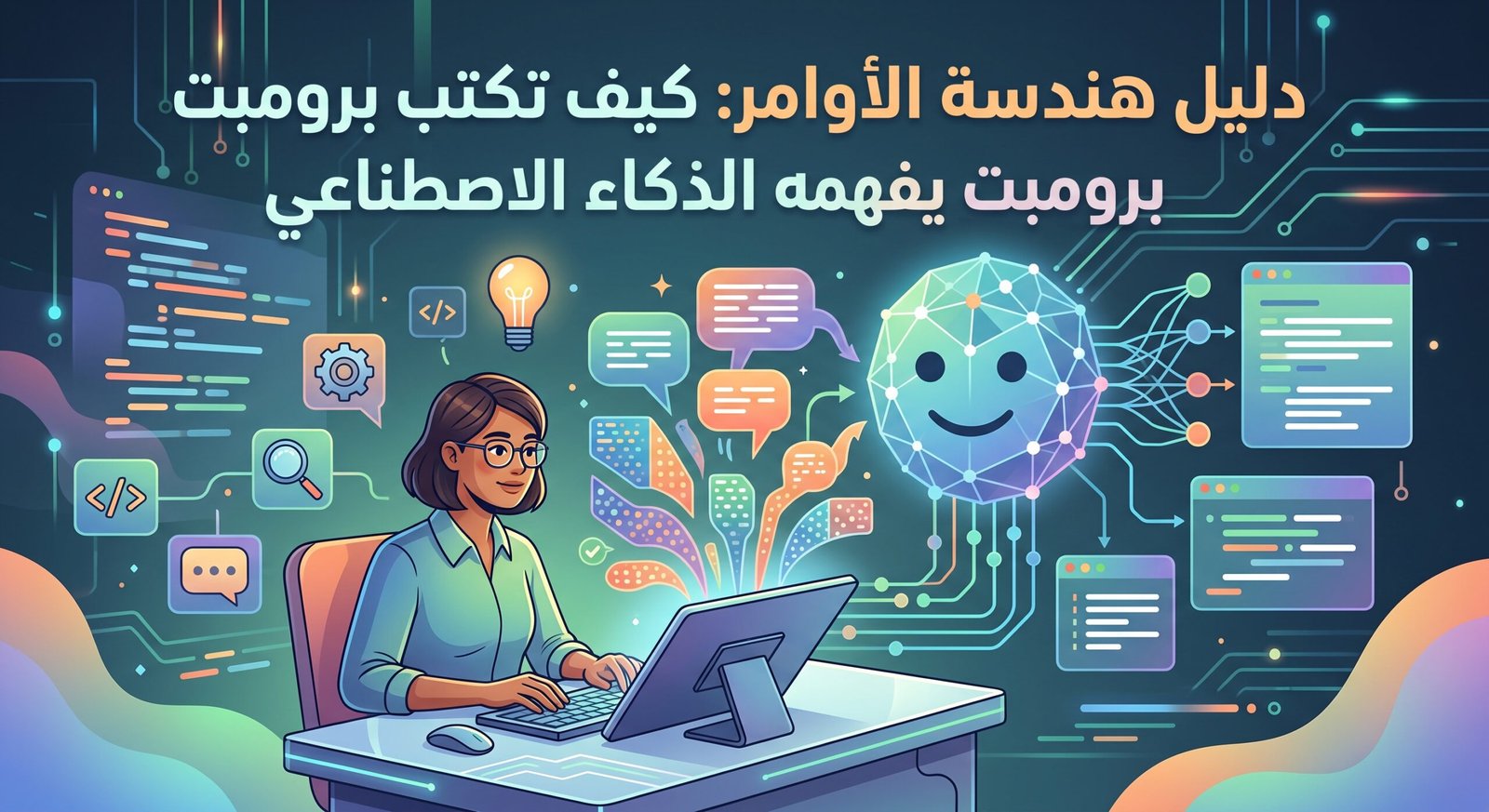 شرح هندسة الأوامر الذكاء الاصطناعي في أكاديمية النخيلي