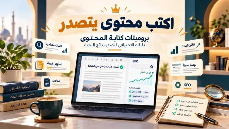 برومبتات كتابة المحتوى باحترافية في أكاديمية النخيلي