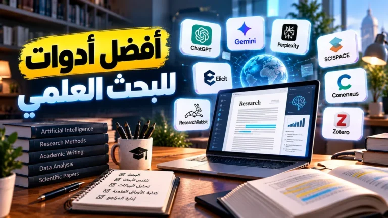 أفضل أدوات الذكاء الاصطناعي للبحث العلمي في أكاديمية النخيلي