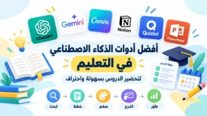 شرح أفضل أدوات الذكاء الاصطناعي في التعليم عبر أكاديمية النخيلي