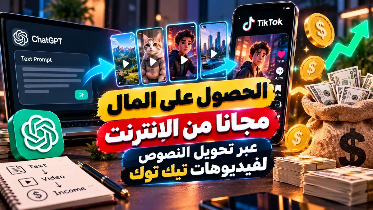 كيفية الحصول على المال مجانا من الانترنت وتحويل النصوص لفيديوهات في أكاديمية النخيلي
