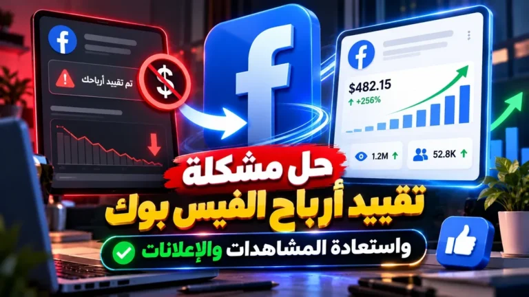حل مشكلة تقييد ارباح الفيس بوك واستعادة الإعلانات عبر أكاديمية النخيلي