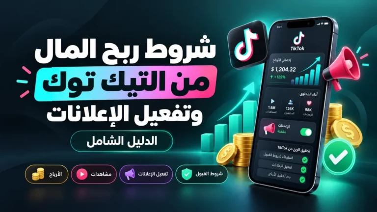 شروط ربح المال من التيك توك وتفعيل الإعلانات على منصات التواصل الاجتماعي مقدمة من أكاديمية النخيلي