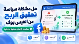 حل مشكلة سياسة تحقيق الربح من الفيس بوك واستعادة الأهلية في أكاديمية النخيلي