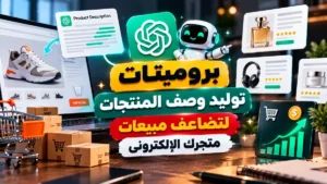 أقوى برومبتات توليد وصف المنتجات لزيادة المبيعات في أكاديمية النخيلي