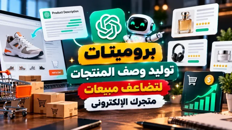 أقوى برومبتات توليد وصف المنتجات لزيادة المبيعات في أكاديمية النخيلي