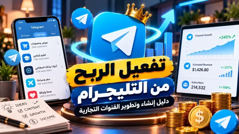 شرح خطوات تفعيل الربح من التليجرام وعرض الإعلانات المستهدفة على أكاديمية النخيلي